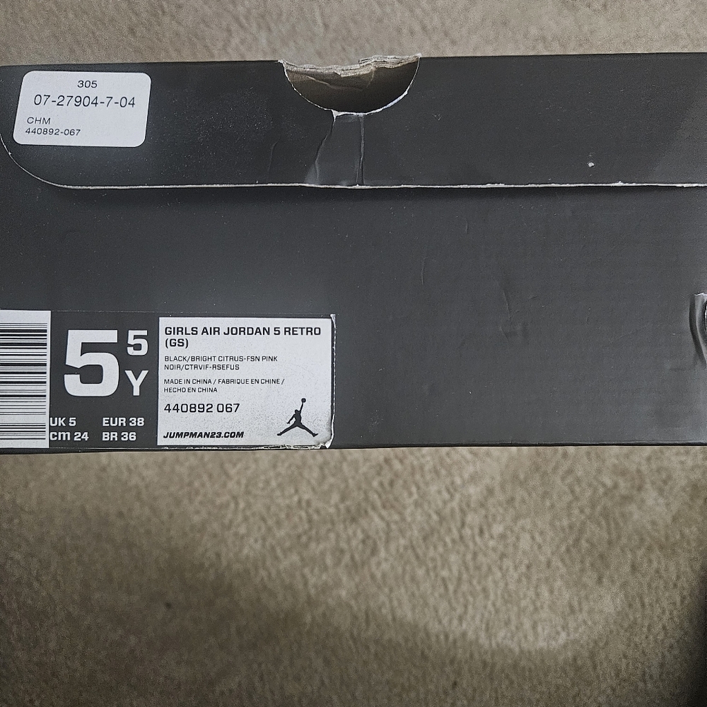 Retro Jordan 5 Floridian size 5.5 "2013"